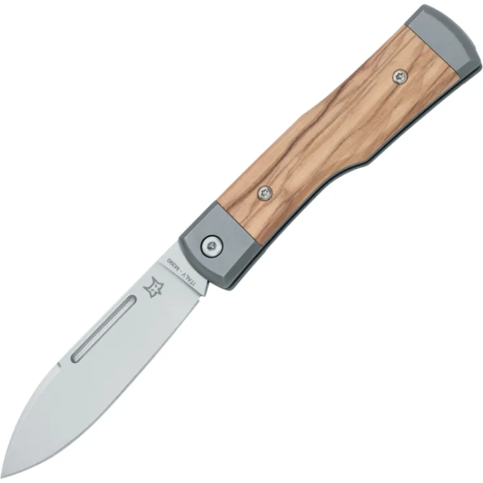 Нож складной FOX KNIVES FFX-558 OL GUNSTOCK титан/олива